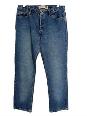 Vintage 2000s y2k Gap Blue Jean Button Fly Boot Cut High Rise Women Size 12